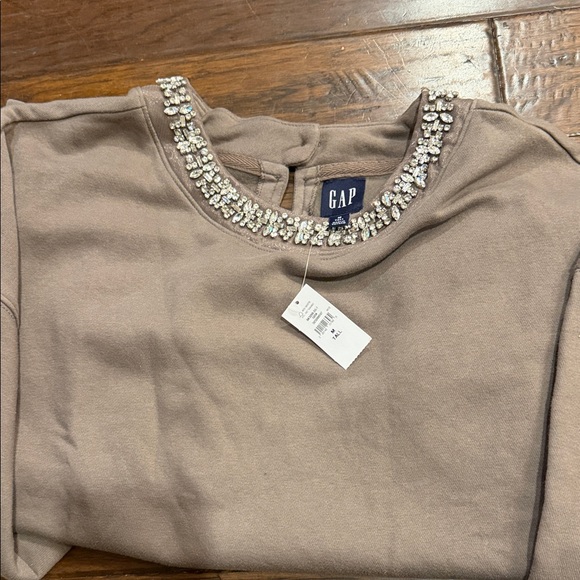 Embellished Tan Sweatshirt - Picture 5 of 6
